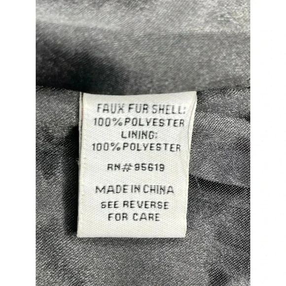 Fever colorblock Leopard Faux Fur Coat size M NWT - Picture 10 of 12